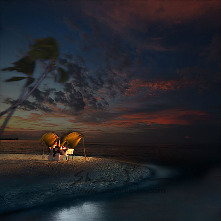 Romantic Beach Dinner Sunset 2